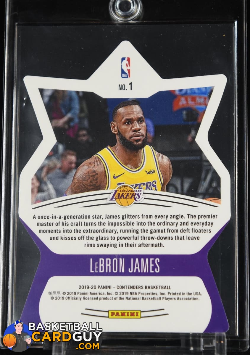 LeBron James 2019-20 Panini Contenders Superstar Die Cuts #1