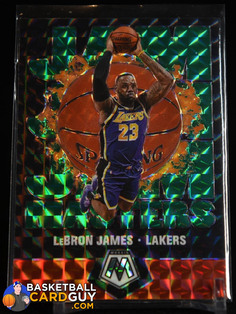LeBron James 2019-20 Panini Mosaic Jam Masters Mosaic Green #16