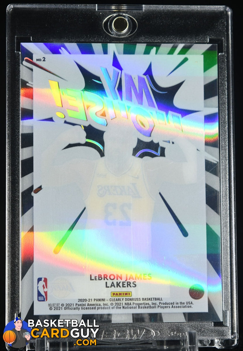 LeBron James 2020-21 Clearly Donruss My House Holo Silver Gold #2 #/10