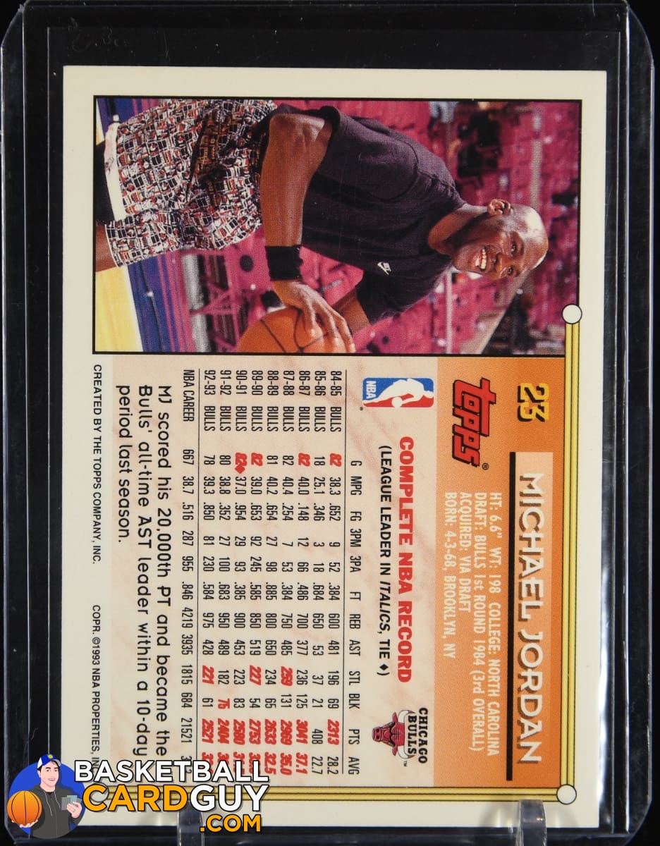 Michael Jordan 1993-94 Topps Gold #23 – Basketball Card Guy