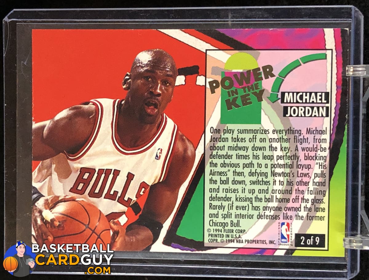 Michael Jordan 1993-94 Ultra Power In The Key #2