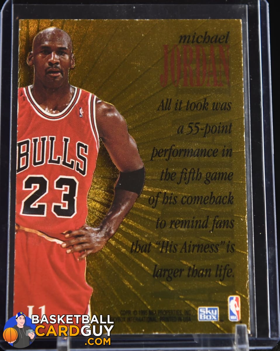 Michael Jordan 1995-96 SkyBox Premium Larger Than Life #L1