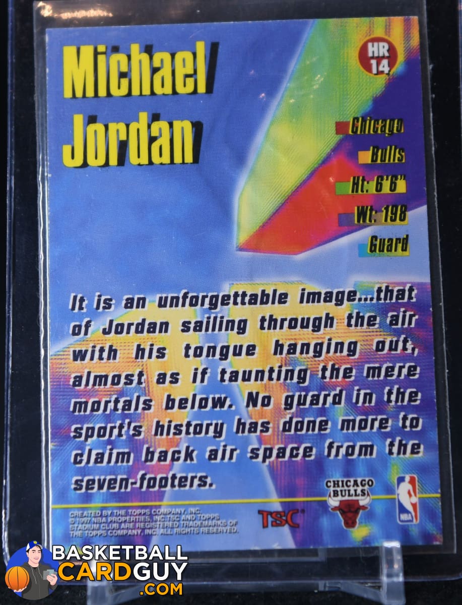 Michael Jordan 1996-97 Stadium Club High Risers EMbossed