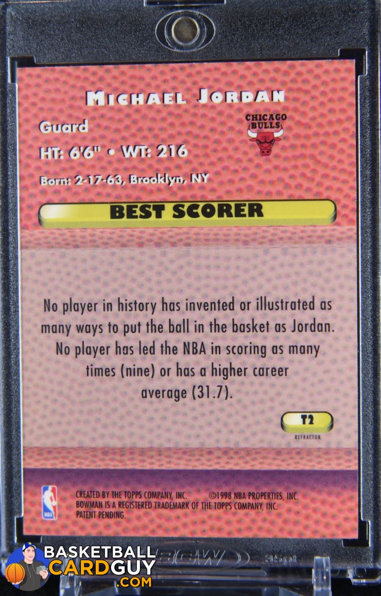 Michael Jordan 199798 Bowman’s Best Techniques Refractors T2