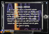 Michael Jordan 1998-99 SkyBox Thunder Flight School #9 90’s insert, basketball card