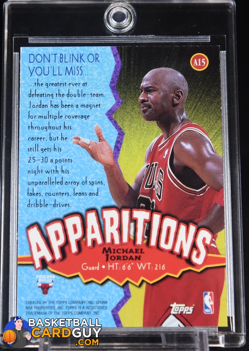 Michael Jordan 1998-99 Topps Apparitions #A15 – Basketball Card Guy