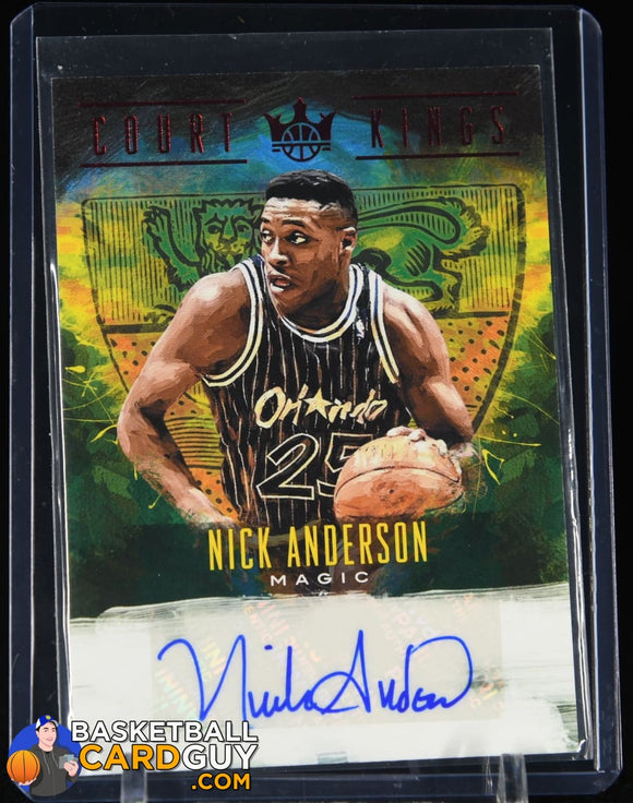 Nick Anderson 2018-19 Court Kings Autographs Ruby #19 #/99 autograph, basketball card, numbered
