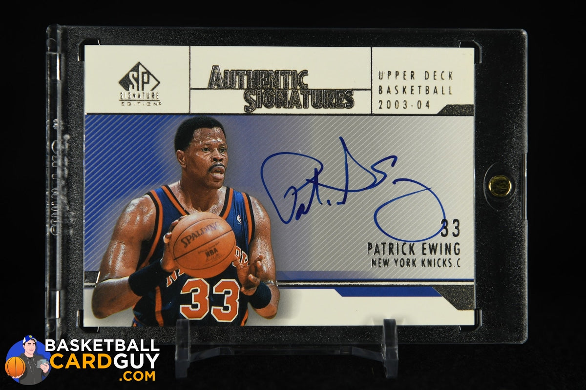 NBA Patrick Ewing Signed Trading Cards, Collectible Patrick Ewing