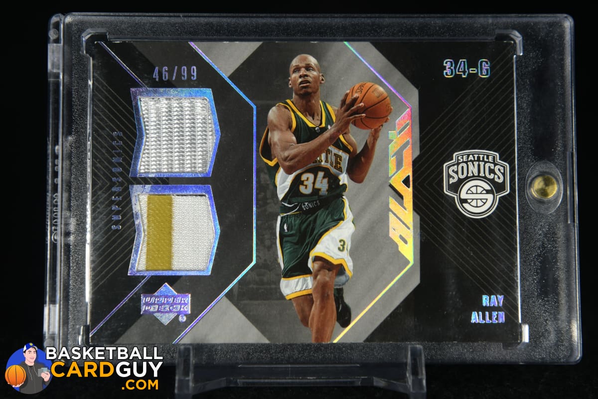 Ray Allen 2006-07 UD Black Dual Materials #RA Patch #/99