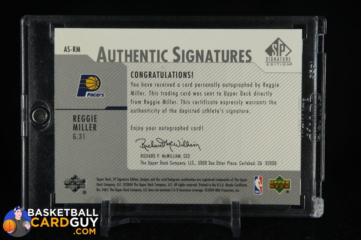 Reggie Miller 2003-04 SP Signature Edition Signatures #RM