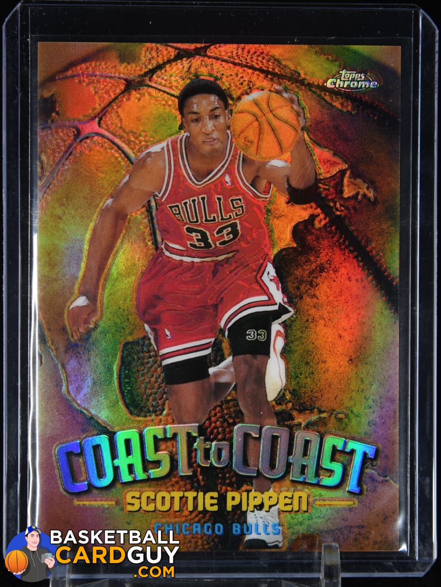 rare scottie pippen cards Scottie Pippen 1998-99 Topps Chrome Coast to Coast Refractors #CC2 – Basketball Card Guy