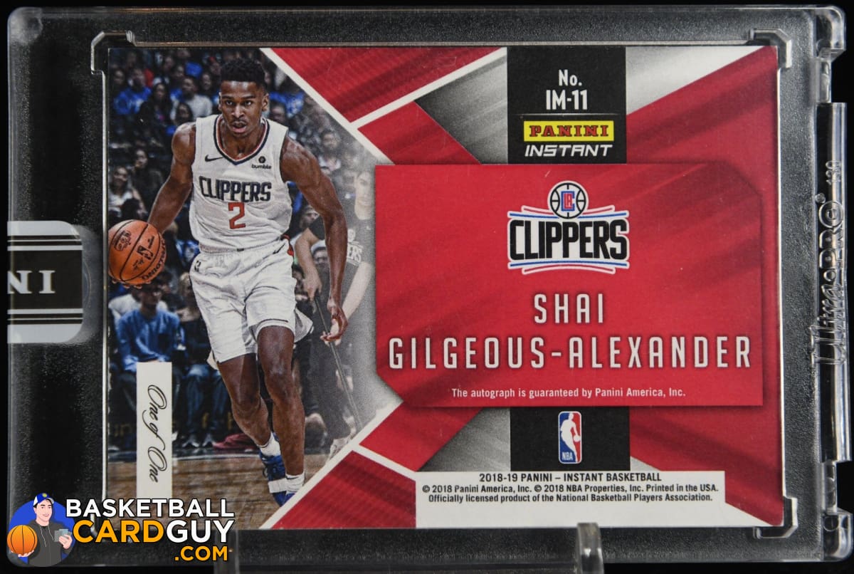 Shai Gilgeous-Alexander Panini Instant RC Auto 1/1 #IM-11