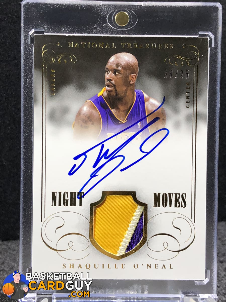 Shaquille O'Neal 2013-14 Panini National Treasures Night Moves Signature  Materials Prime #/25