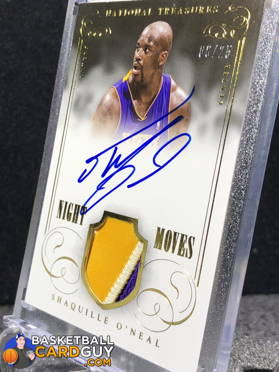 Shaquille O'Neal 2013-14 Panini National Treasures Night Moves Signature  Materials Prime #/25