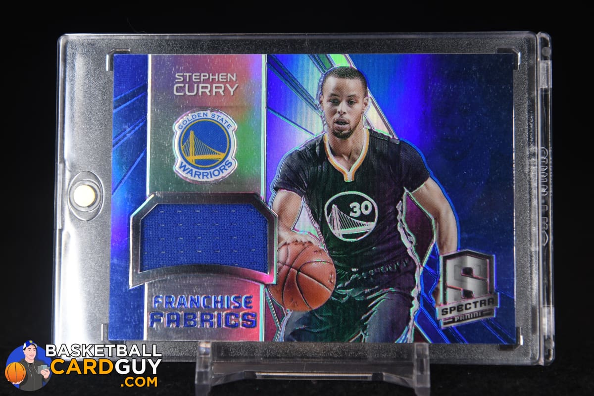 Stephen Curry 2014-15 Panini Spectra Franchise Fabrics #/25
