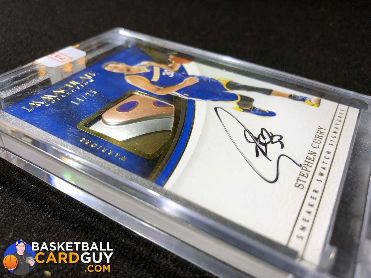 Stephen Curry 2016-17 Immaculate Collection Sneaker Swatch Signatures Shoe