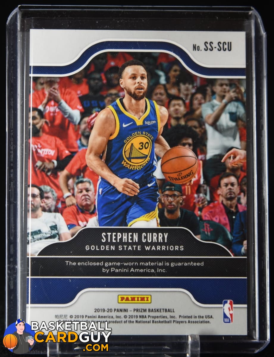 Stephen Curry 2019-20 Panini Prizm Sensational Swatches #93