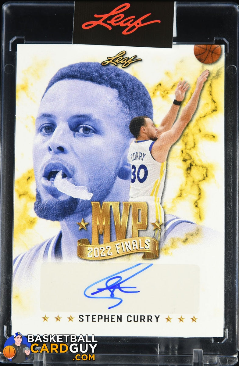 Stephen Curry 2022 Finals MVP Autograph Leaf Direct #/316