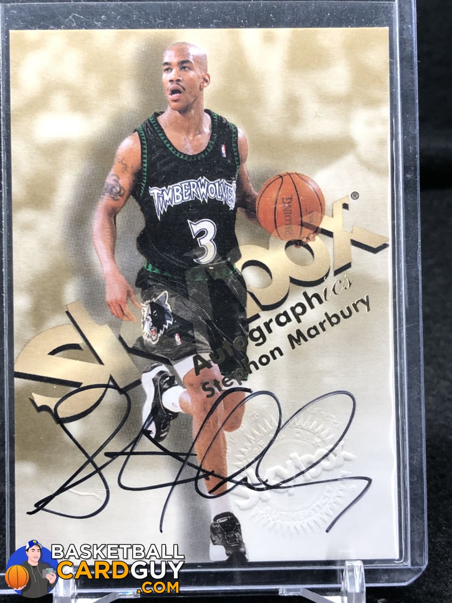 Stephon Marbury 1998-99 SkyBox Premium Autographics #78