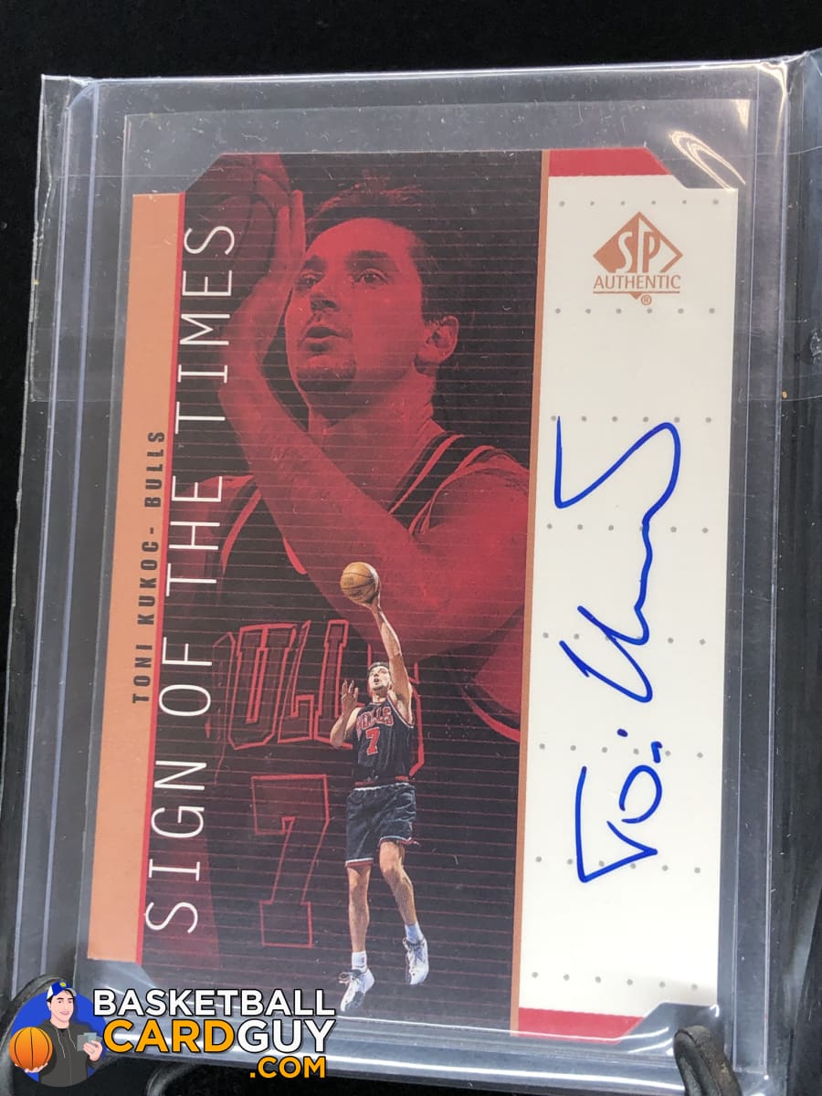 Toni Kukoc 1998-99 SP Authentic Sign of the Times Bronze #TK 