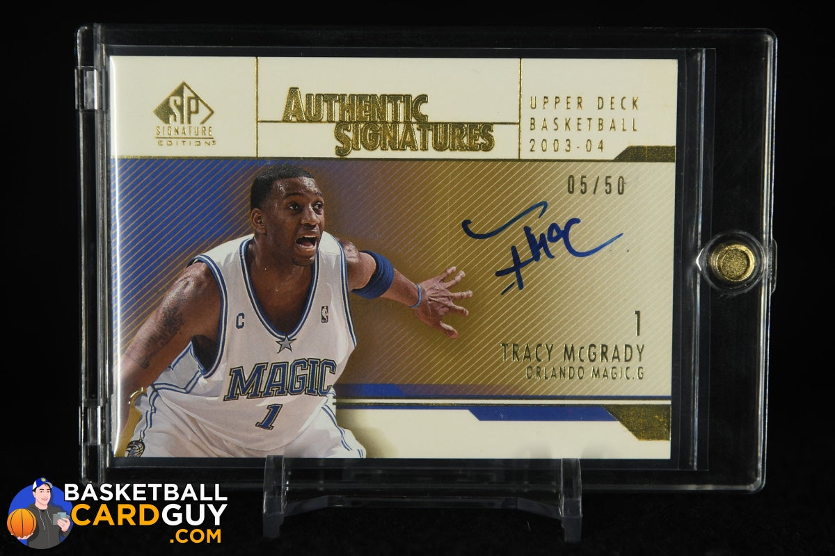 2003 Topps Pristine Tracy McGrady #PATCH Game Worn Jersey - Ready to G –  Perfect Edges Cards