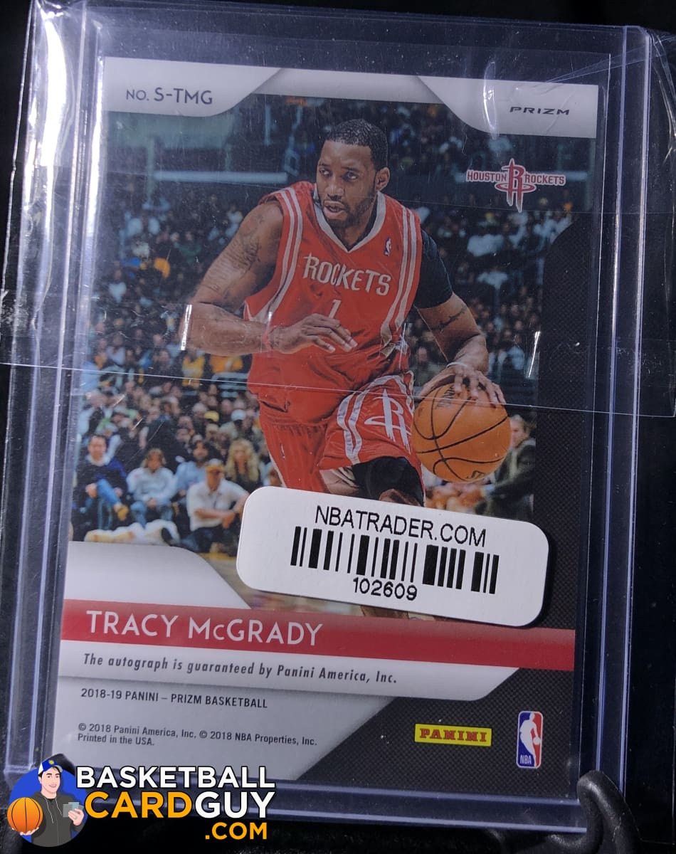 Tracy McGrady 2018-19 Panini Prizm Signatures Prizms Silver Auto