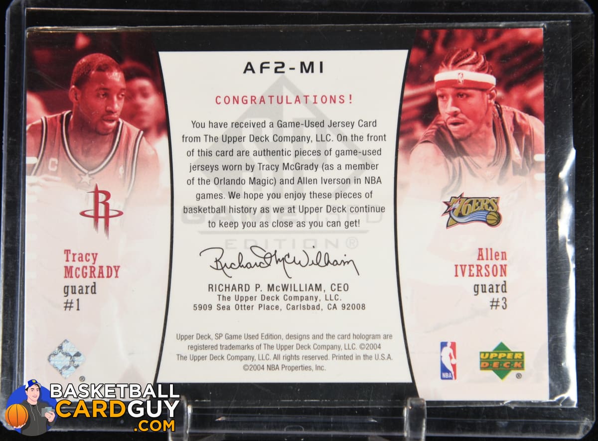 2004-05 SP Game Used Authentic Fabrics Dual /100 Michael Jordan