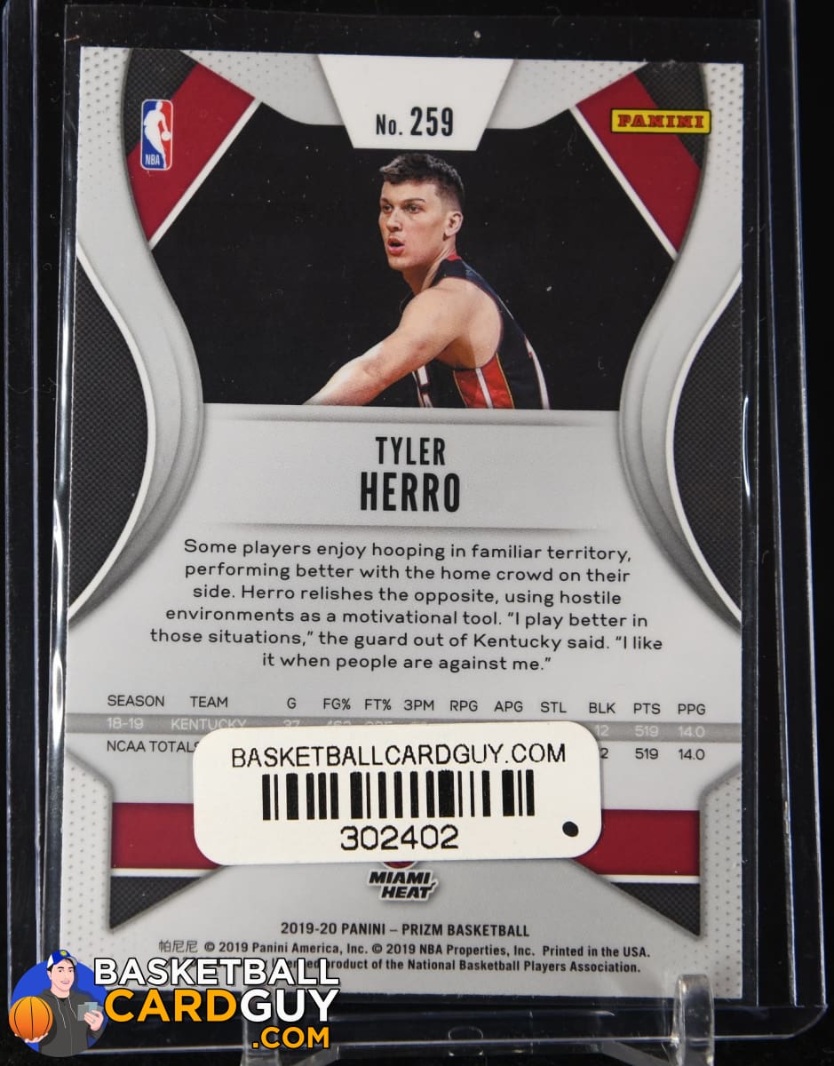 Tyler Herro 2019-20 Panini Prizm #259 RC – Basketball Card Guy