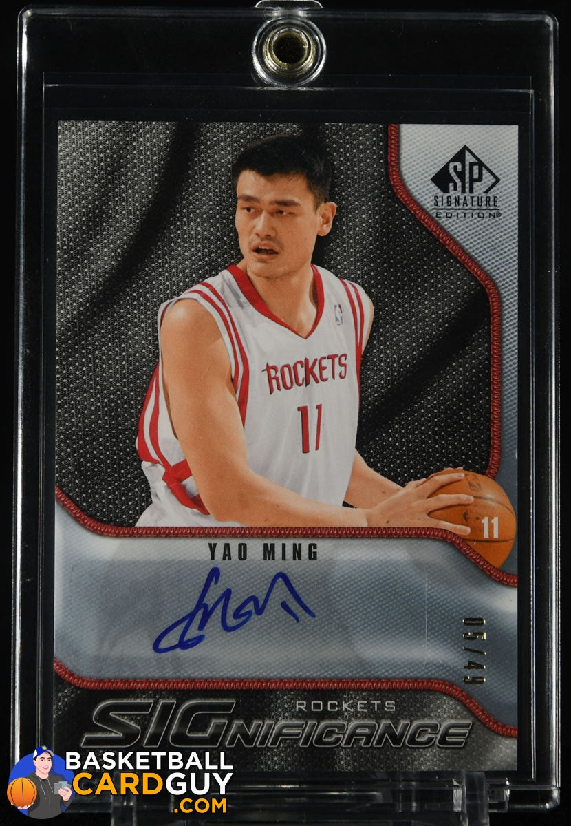 Yao Ming 2009-10 SP Signature Edition SIGnificance #/49 â Basketball Card Guy