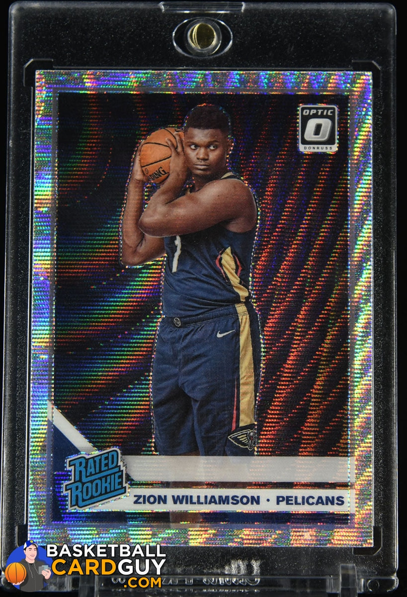 ZION WILLIAMSON ROOKIE CARD JERSEY #1 PELICANS RC 2019-20 Panini HOOPS  rookie rc