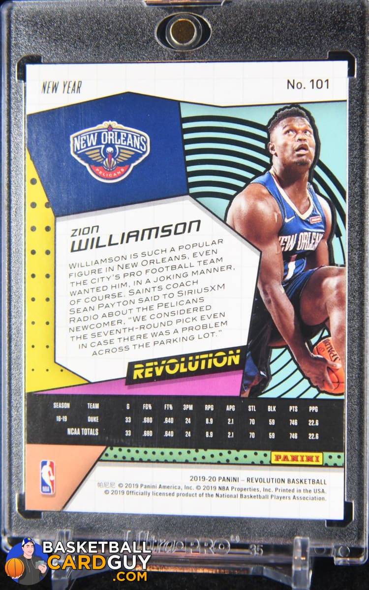 Zion Williamson 2019-20 Panini Revolution Cracked Ice RC Chinese New Year  #101