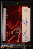 1998-99 SP Authentic Sign of the Times Silver #HO Hakeem Olajuwon auto, autograph