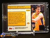 2000-01 TOPPS GOLD LABEL TRAVIS KNIGHT NBA FINALS AWAY JERSEY LEATHER SSP memorabilia