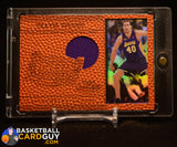 2000-01 TOPPS GOLD LABEL TRAVIS KNIGHT NBA FINALS AWAY JERSEY LEATHER SSP memorabilia