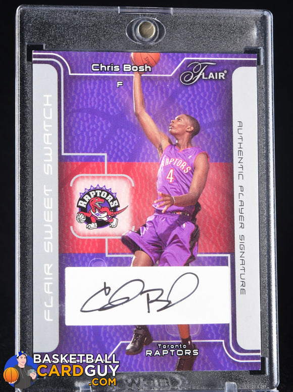 2003-04 Flair Sweet Swatch Autographs #CB Chris Bosh/100 autograph, basketball card, numbered