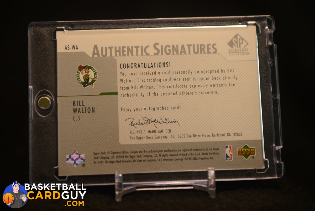 2003-04 SP Signature Edition Authentic Signatures Bill Walton #AS