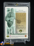 2003-04 Upper Deck Ultimate Collection #RA-P Ray Allen Patch #/100 memorabilia, numbered