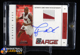 2004-05 Fleer Genuine At Large Autographs Patches #DW Dwyane Wade/20 auto, autograph, basketball card, numbered, patch