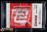 2004-05 Fleer Genuine At Large Autographs Patches #DW Dwyane Wade/20 auto, autograph, basketball card, numbered, patch