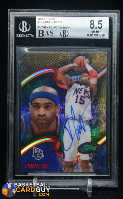 2005-06 eTopps #18 Vince Carter BGS 8.5
