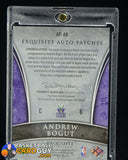 2005-06 Upper Deck Exquisite Andrew Bogut Auto Patches Rookie RC #/100 auto, autograph, memorabilia, numbered