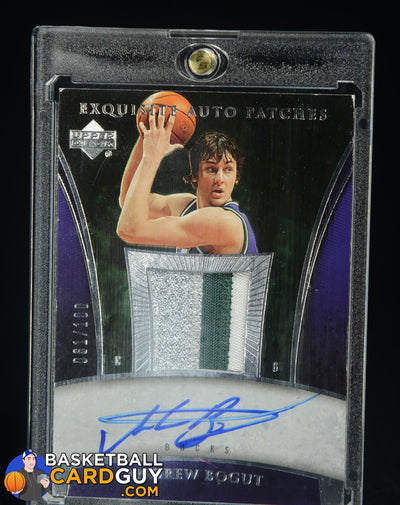 2005-06 Upper Deck Exquisite Andrew Bogut Auto Patches Rookie RC #/100