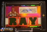 2006-07 Topps Triple Threads #TTRA-96 Ray Allen Jersey Relic AUTO #/36 auto, autograph, memorabilia, numbered