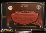 2006-07 Topps Triple Threads #TTRA-96 Ray Allen Jersey Relic AUTO #/36 auto, autograph, memorabilia, numbered