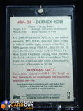 2009-10 Bowman 48 Autographs #48ADR Derrick Rose auto, autograph