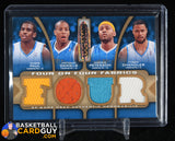 2009-10 SP Game Used 4 on 4 Fabrics 65 #FFDALNEW Tyson Chandler/Chris Paul/Morris Peterson/Antonio Daniels/Dirk Nowitzki/Jason Kidd/Josh