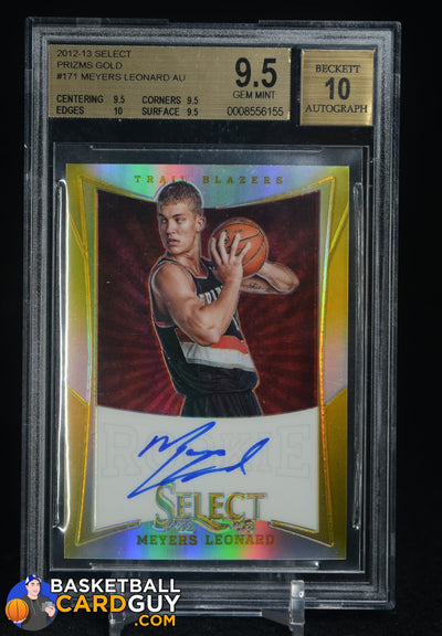 2012-13 Select Prizms Gold #171 Meyers Leonard AU