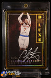 2015-16 Panini Luxe DeLuxe Gold Frame On Card Auto Carmelo Anthony #/25 auto, autograph, numbered