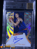 2015-16 Panini Revolution Rookie Autographs #7 Kristaps Porzingis BGS 9 - Basketball Cards