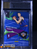 2015-16 Panini Revolution Rookie Autographs #7 Kristaps Porzingis BGS 9 - Basketball Cards
